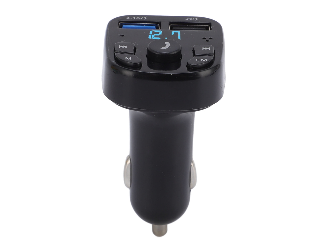 Reprodutor Mp3 Bluetooth Carro Com 2 Portas Usb E Carregamento Rápido