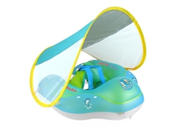 Boia Para Bebê Com Teto Boia De Natação Inflável Para Bebê Com Teto De Proteção Solar Boia Para Piscina Infantil Com Teto De Proteção -aquaforge