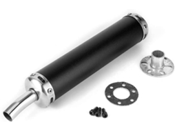 Silenciador Exaustão Aço Inoxidável 20mm Moto 2 Tempos