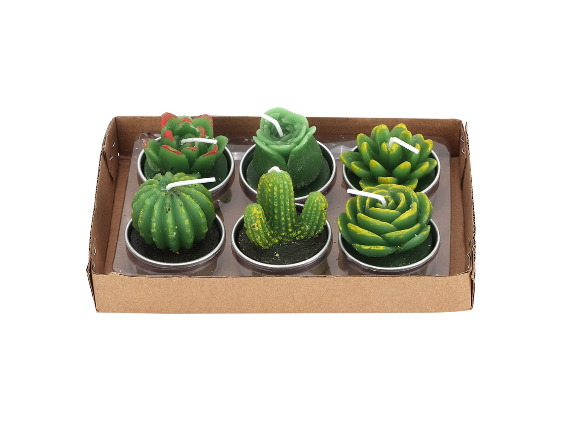 Velas Suculentas Decorativas LAXISCREED 6pcs