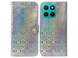 Capa De Couro Com Fivela Magnética Colorida Para Honor X8c 4g