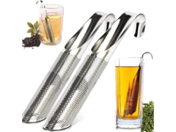 Conjunto De Infusão Chá 2 Peças, Para Chá A Granel, Em Aço Inoxidável, Com Filtro De Malha Ultrafina