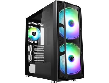 Caixa de Pc de Torre Grande E-Atx com Painéis de Vidro ITEK Majes 20 Evo Rgb