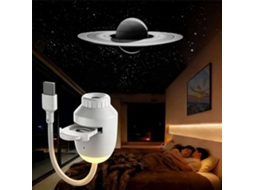 Projetor De Luz Noturna Usb Com Céu Estrelado, Galáxia Portátil 2 Em 1