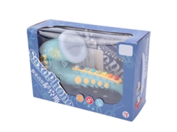 Primerox brinquedo Saxofone Simulação Musical Educativo para Crianças com Luz e Ajuste de Volume