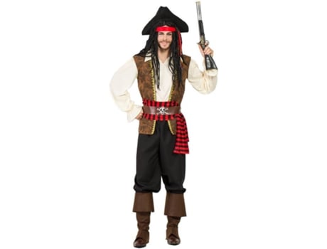 Fato de Homem  Pirata Castanho (Tam: XL)