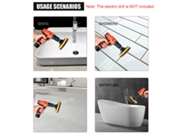 Kit De Limpeza E Esfoliação Laxiscreed Com 11 Peças Para Furadeiras De Carpetes E Automóveis