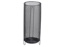 Suporte para guarda-chuvas redondo, ferro, freestanding, para entrada, preto | S/MARCA