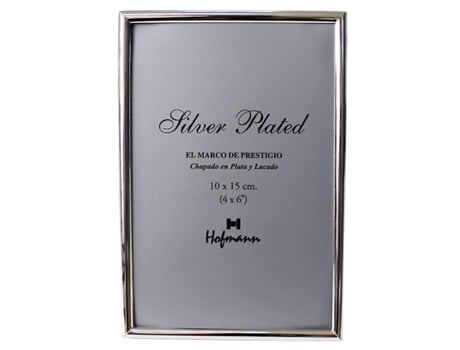 Moldura HOFMANN Prateada (Metal - 10 x 15 cm) — Material: Metal | Estilo: Universal