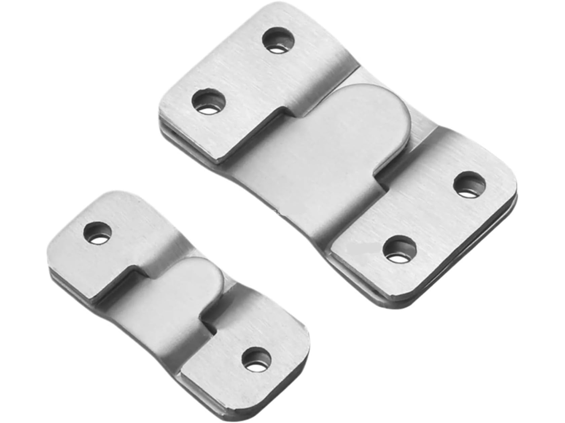 Crochês Encastrados Em Acier Inoxidável Para Quadros Fotográficos - 2 Peças - Adaptados À Suspensão De Quadros