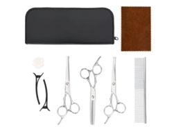 Vidaxl 7 Pcs Conjunto De Tesouras De Tosquia Aço Inoxidável