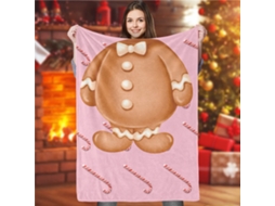 Manta De Natal Laxiscreed Em Poliéster 100x120cm Para Sofá E Cama, Tecido Confortável