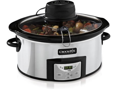 Máquina de Cozinha Slow Cooker CROCKPOT Csc012x-01 (5.7 L) — 5.7L | Pré-programação: 20h