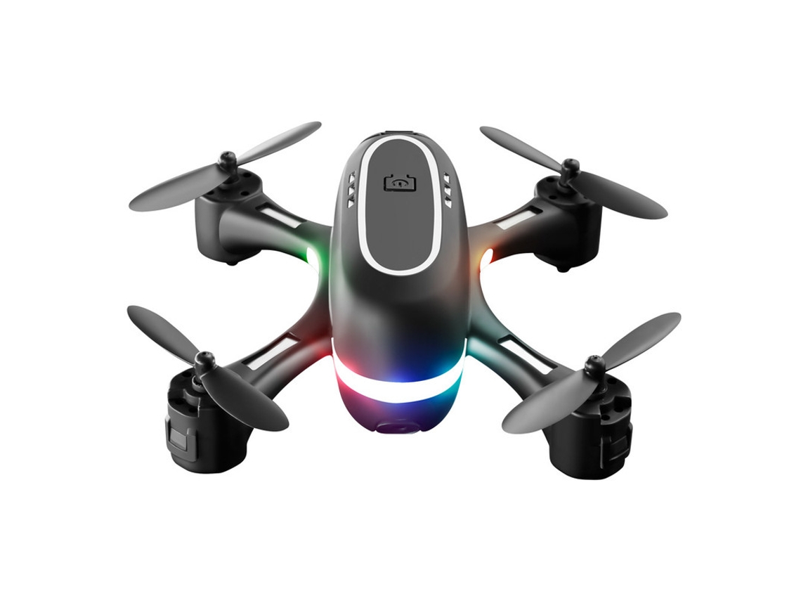H28 Mini Drone De Luz Led Colorida Com Câmera Única 480p Bestvite (2 Bateria Duração Da Bateria 8 Min Preto)