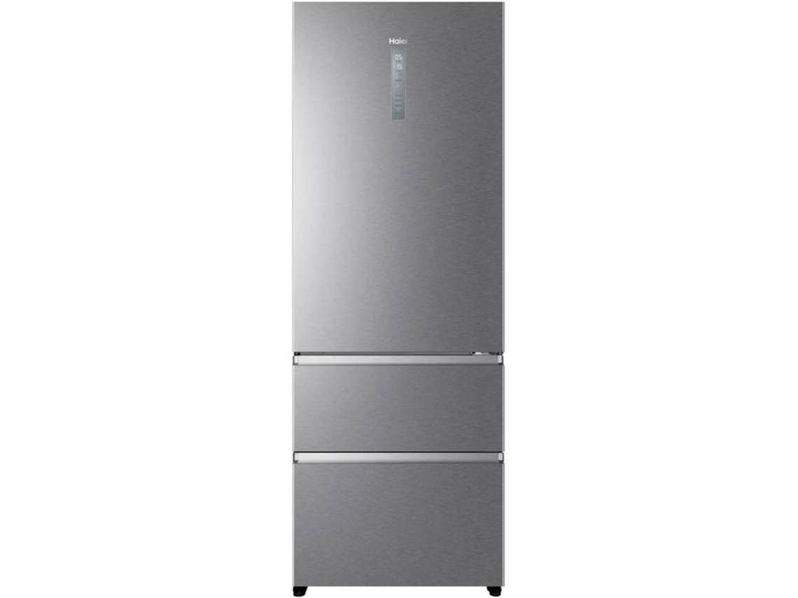 Frigorífico Combinado HAIER A3FE744CPJ (No Frost - 200 cm - 460 L - Inox)