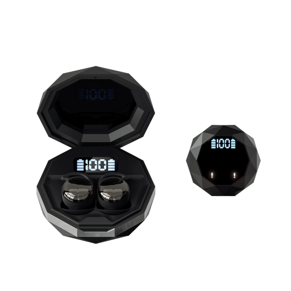 Fones De Ouvido Sem Fio Bluetooth 6.0 (pretos), Fones De Ouvido Invisíveis Para Dormir E Praticar Esportes.