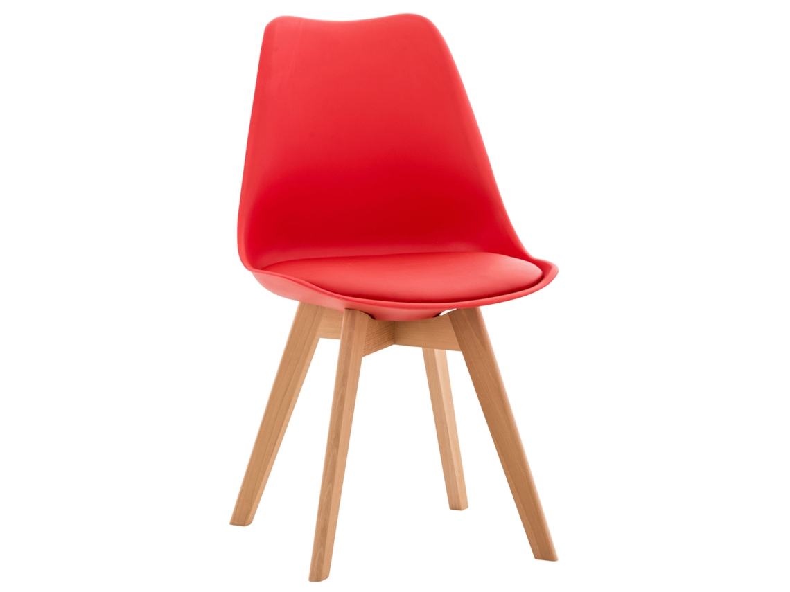 Cadeira de jantar Linares vermelho/plástico CLP