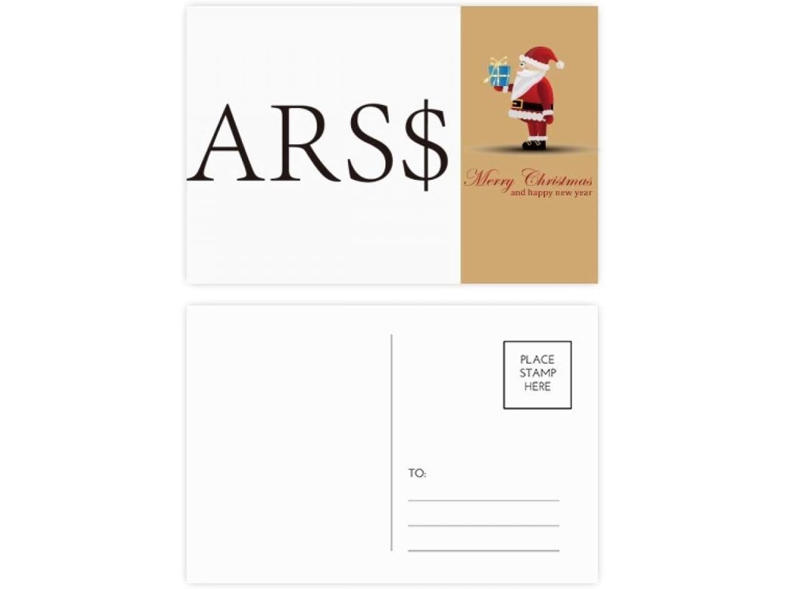 Conjunto de 20 Cartões postais Representando o Peso Argentino do Papai Noel. 14,6 X 9,8 Cm