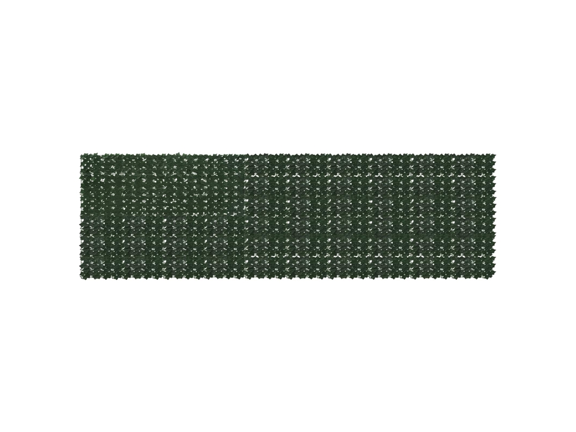Vidaxl Tela De Varanda Com Folhas Verde-escuro 500 X 150 Cm
