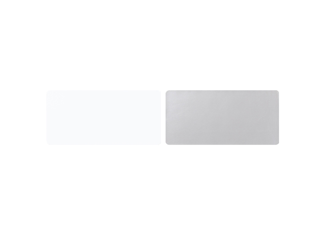 Mouse Pad Branco E Prata Tapete De Mesa Para Escritório E Jogos E Inf