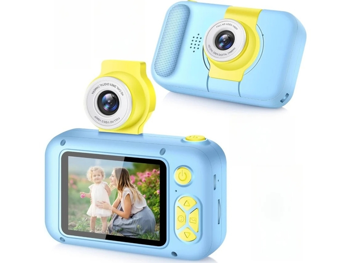 Câmera Infantil 4000w Hd Ips De 24 Polegadas Com Lente Flip Azul