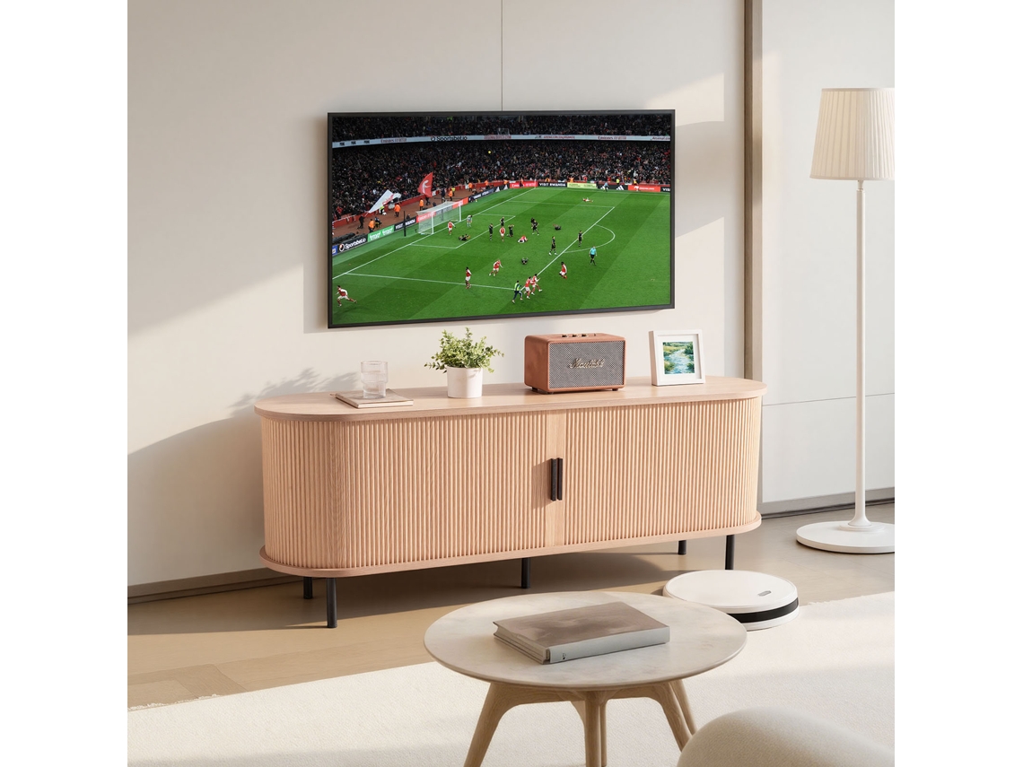 Móvel De Tv Estilo Bohemio 1473 X 551 X 401 Mm Com Prateleiras Ajustáveis Vevor