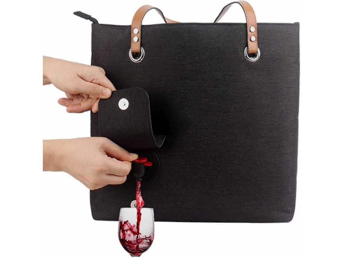 Bolsa de Vinho AQUAFORGE com Dispensador, Ombro, para Praia, Viagens, Piqueniques e Camping