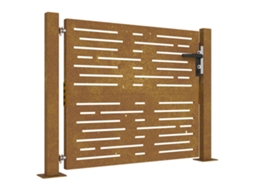 Garden Gate, Garden Gates Vidaxl Marrom Aço (100 X 75 Cm)