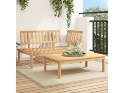 Vidaxl Conj. Sofás De Paletes 2 Pcs P/ Jardim Madeira De Acácia Maciça