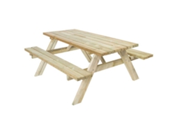 Mesa de Piquenique Lift-Up Castanho 200 X 154 X 74 Cmgardiun