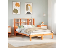 Cama Com Estante Sem Colchão 135x190 Cm Pinho Maciço