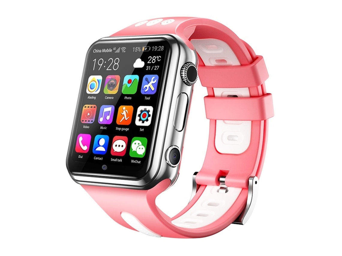 Smartwatch Com Tela Totalmente Laminada De 1,54 Polegadas, Câmera Dupla, 2 Gb + 16 Gb (rosa Prateado)