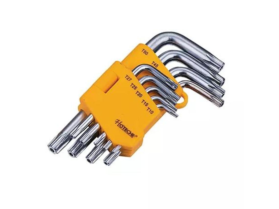 Llaves torx cortas cromo vanadio juego 9