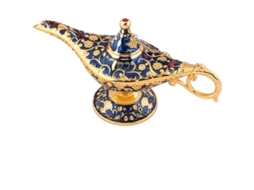 Lâmpada De Aladino Única E Mágica Azul Para Colecionadores, Decoração De Mesa E Presentes