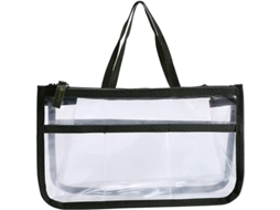 2026 bolso Transparente Impermeable para Maquillaje Con Cremallera Doble Talla 28x16.5x7cm Color Verde Ejército