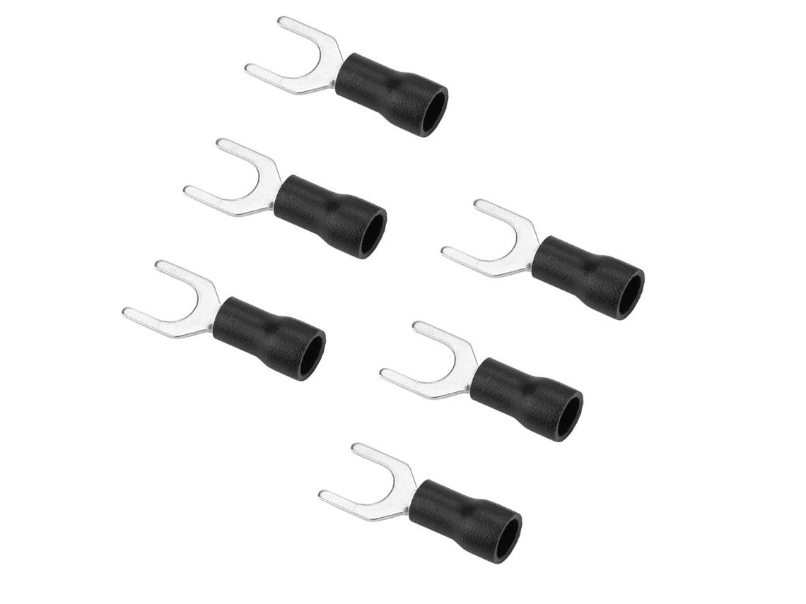 Conjunto 250 Conectores De Terminal Fork Isolados