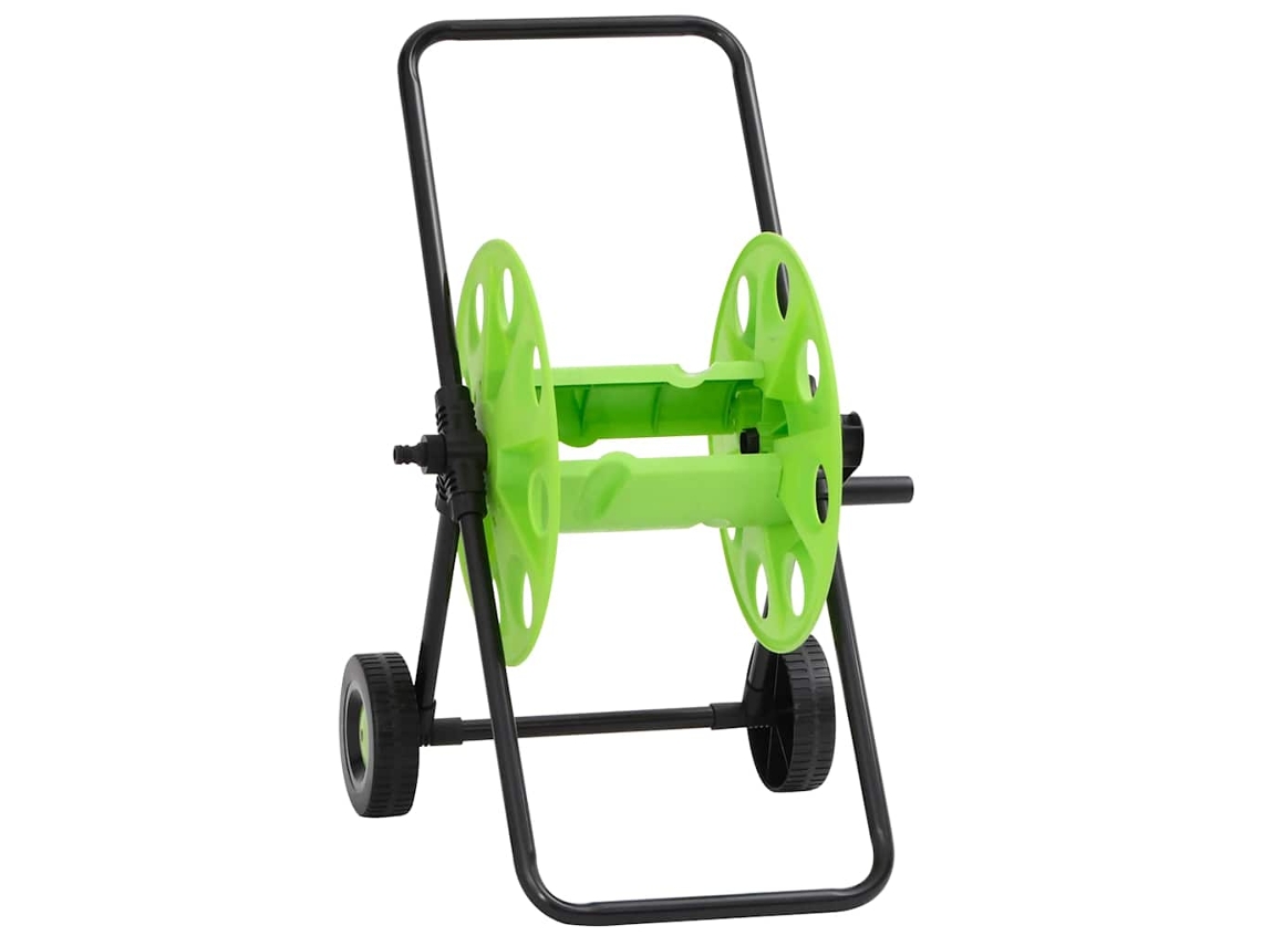 Vidaxl Carrinho Enrolador Para Mangueira De 60 M 1/2" Aço Verde