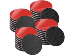20 Pares De Tiras Adesivas Pretas, Quadrados 5 Cm (1,97 Pol.), Com