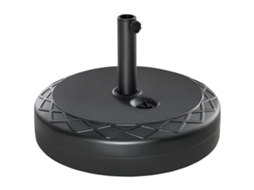 Base Ø55cm, 30kg, Plastica, Pali Ø38-48mm, Nero, ZENCORE SERVICES