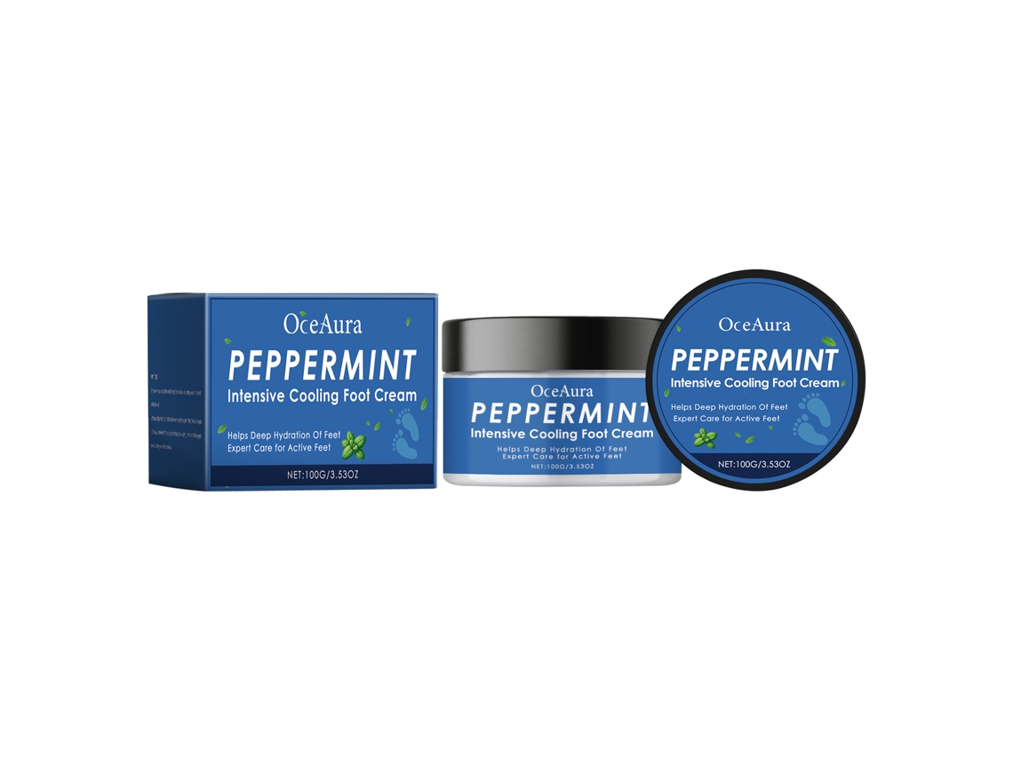 Creme Hidratante de Reparo para Pés com Pele Seca e Rugosa, Refreshante e Calmante