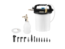 Kit de Sangria Freios, Extrator Líquido Freios 3 L com Garrafa Recarga Sifão 1 e 13 Conectores Mangueira, Mangueira Silicone Estendida Manopla, 265 X