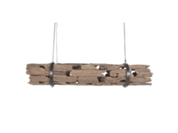 Luminária de Teto Feita com Raiz de Teca Reciclada, 180x33x33cm ALEXANDRA HOUSE LIVING