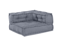 Conjunto 3 Sofá Modular Vidaxl Cinzento Tecido (140 X 70 X 36 Cm)