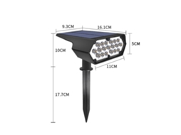 2026 lâmpadas Solares para Jardim 19led Luzes de Ponto Exterior Ip65 3 Modos de Brilho Decoração Pátio Villa Caminho
