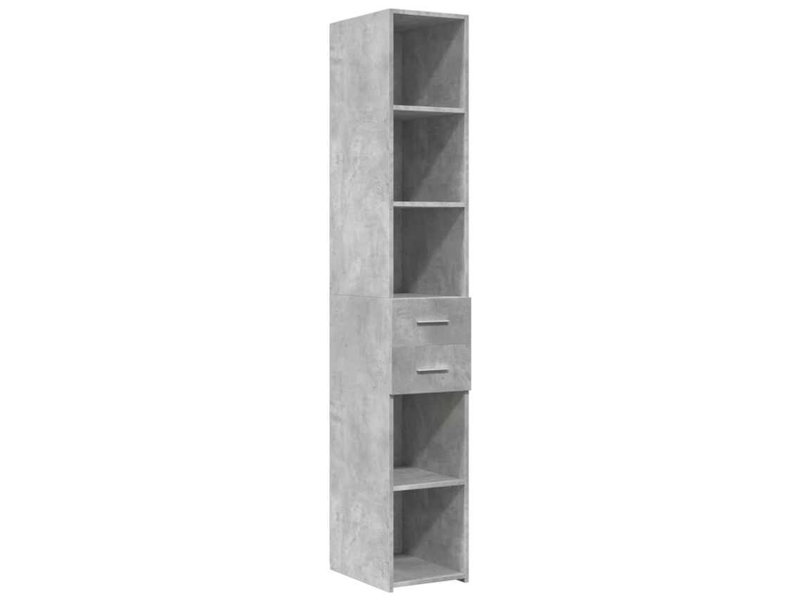 Armário Alto Derivados de Madeira Cinza Cimento MAISON EXCLUSIVE 30x42,5x185 cm