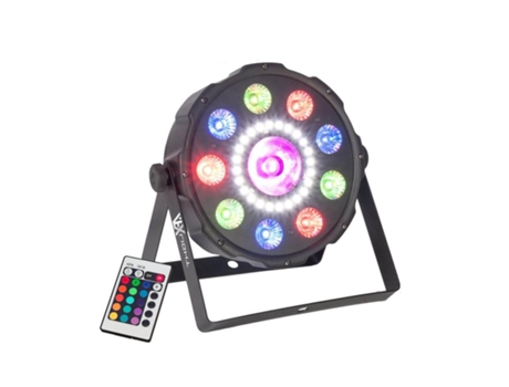 Projetor Par C/ 9leds Rgbw+24leds Smd+1led 15w Dmx Afxlight