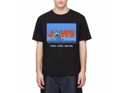 Rockinstone Jaws Movie Vidya Jaws Movie Black Adult T-shirt Size:xxxl