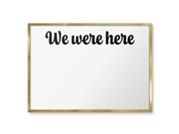 Magnetic Wall Board We Were Here For The Office Espelharte (70x50 Cm)