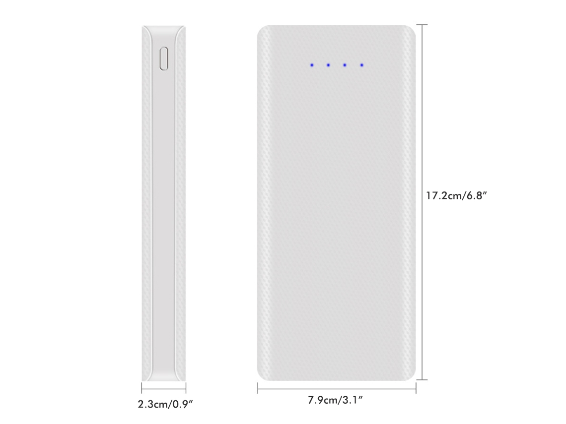 Power Bank Laxiscreed 5v 2a Com 2 Usb E Suporte Para 8 Baterias 18650