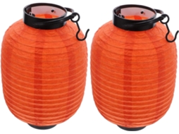 Conjunto De 2 Lanternas De Papel Dobráveis Japonesas Tradicionais Para Decoração Interna E Externa, Gokoco